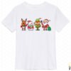 Reindeer, Snowman, Santa, and Elf T-Shirt